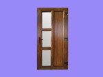 Plastové vchodové dvere do domu Vertical 3Glass – fotka 2